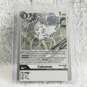 5/$20 Mint Calumon Digimon Holo Card EX2-045 R by Bandai!!